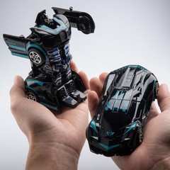 Transformable Robot Sports Car Toy Educational Kids Model Vehicle Gift