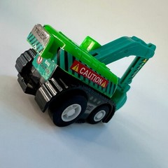 Mini Pull Back Toys Construction Excavator, Bulldozer, Truck & Police Car