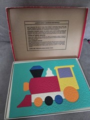 Vintage Lauri Crepe Foam Rubber Choo Choo Train #2142 Puzzle Complete Box 1979
