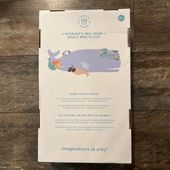 The Manhattan Toy Company Mini Plush Whale & Mermaid ABCs Board Book Gift Set