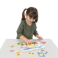Multicolor Wooden Sound Peg Puzzle 8 Pieces Interactive Learning Toy