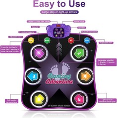 Wireless Electronic Dance Pad for Kids – Light-Up Fun & Motor Skill Development