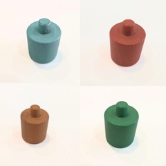 LOVEVERY U-Pick Color Replacement Wooden Stacking Pegs Adventurer Play Kit