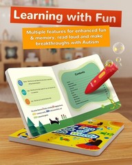 Interactive Talking Pen Book Set – Audio Learning Toys for Kids 2-5, Autism Sens