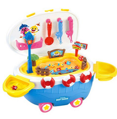 Pinkfong Baby Shark Family Fishing Play Game Toy Set Musical Magnetic Rod Korea