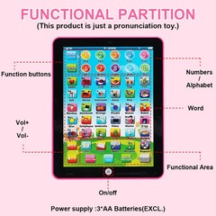 Kids Children Tablet IPAD Educational Learning Toys Gift For Girls Boys Baby US