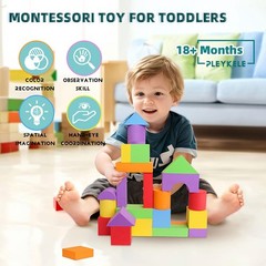 Foam Building Blocks Toddlers Soft Stacking Baby Blocks Toys 18M+ Large