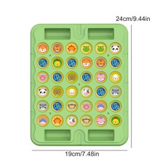 Colorful Cartoon Strategy Game Flip Chess Board Toy for Kids Family Fun Night
