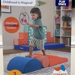 Battat Squishy Stack Rollers 3pc Foam Play Shapes Play Space 12m+ BT1860