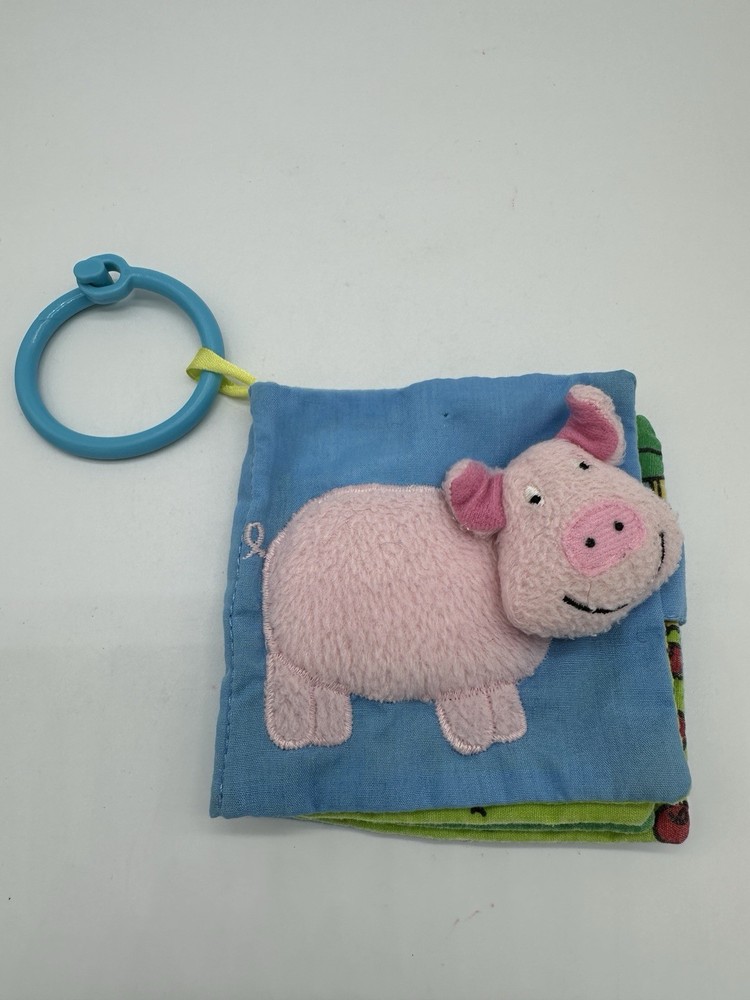 Baby Children’s Activity Busy Book Soft Plush Cloth Plush Pig Vintage