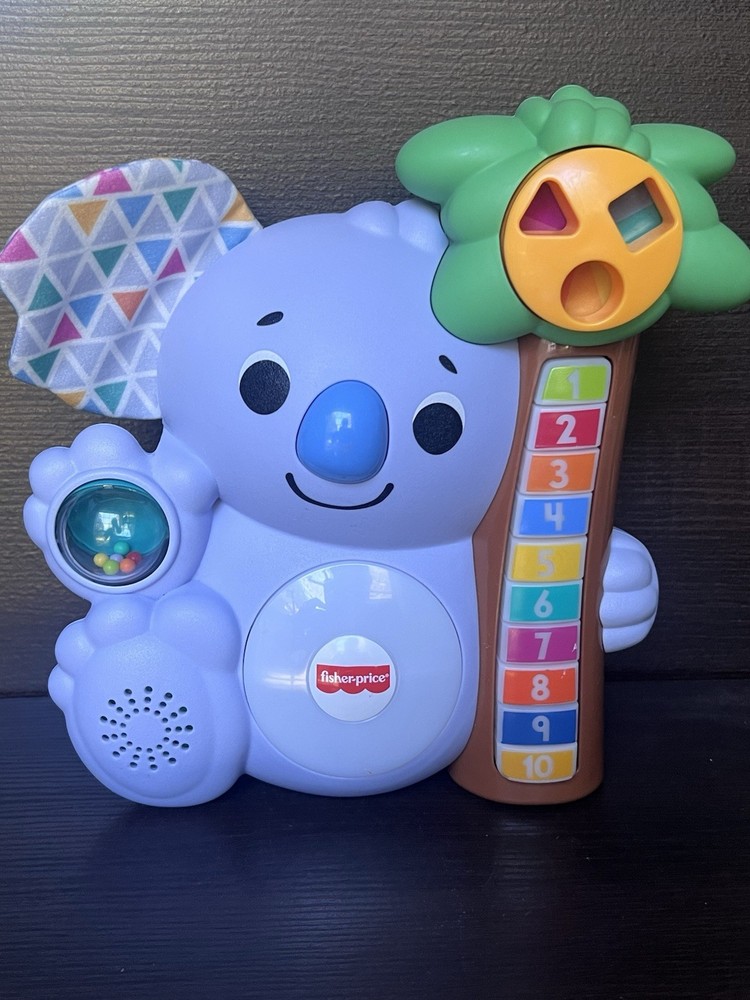 Fisher-Price Linkimals Counting Koala Interactive Lights Music Shapes Toy Works