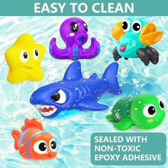 GZHFMUS No Hole Mold Free Baby Bath Toys for Kids Ages Medium, Colorful
