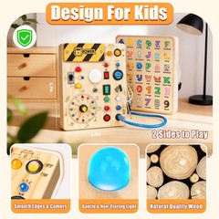 Busy Board, Montessori Toys for 1-3 Years Old Boys & Girls, Sensory Toys for …