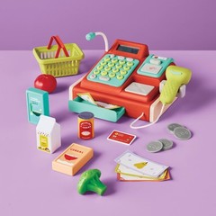 Cash Register Set Educational Toy, Pretend Shopping Accessories