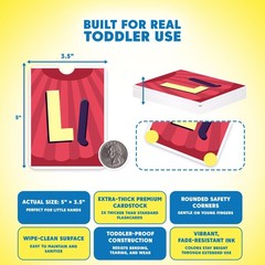 Kidrox Alphabet Flash Cards, ABC Learning Cards with Interactive Pull Tabs, E…