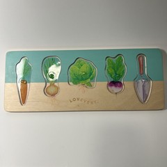 Lovevery Community Garden Vegetable Puzzle – Adventurer Play Kit 16-18 Months