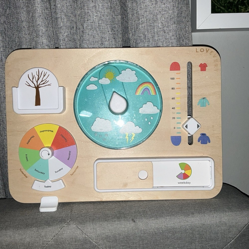Lovevery Plan Ahead Wooden Weather Board Montessori The Observer Play Kit Learn