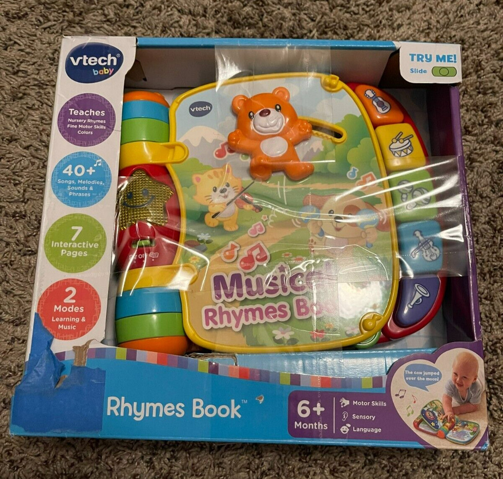Vtech Baby Musical Rhymes Book Learning & Educational Toys New/Open Box