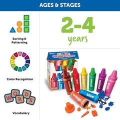 Rainbow Sorting Crayons – Color Recognition Toy for Toddlers