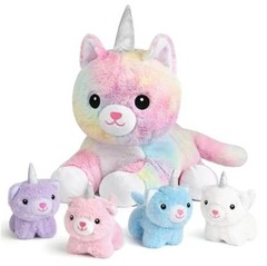 Toys for Ages 0 1 2 3 4 5 6 7 8+ Years – Plush Mommy Stuffed Unicorn Cat Toys