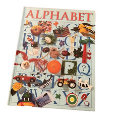Large Alphabet Book Blue Toddler Baby Large Coffee Table Style Book Learning