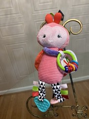 Brand New Eric Carle Developmental Ladybug Plush 14″ Crib Stroller Toy Lovey