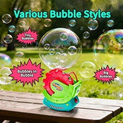 Bubble Machine for Toddlers Kids & Pets, with 8oz Safe Solution, Extra Large …