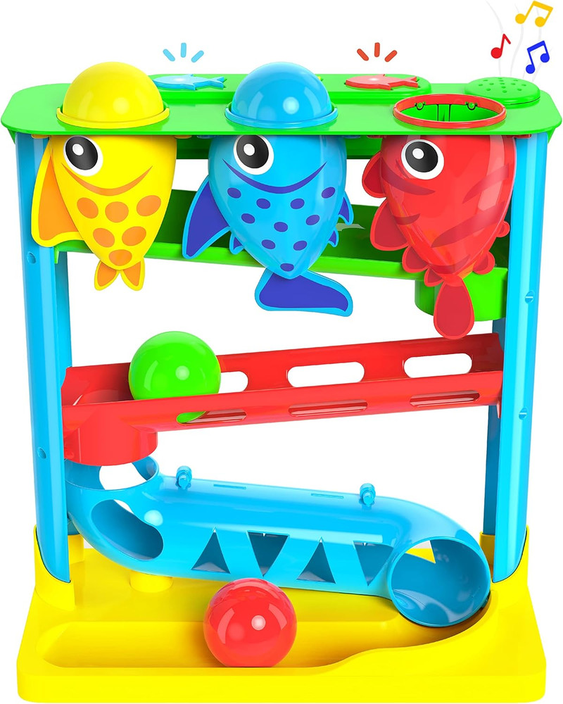 , Feed the Fish | 30+ Fin-Tastic Songs & Phrases | Baby & Toddler Musical Toy |