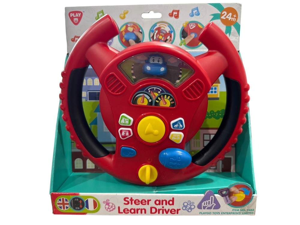 Steer And Learn Driver Toy For Toddlers 24+ Months With Lights, Sounds, Buttons