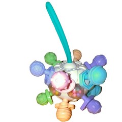 Multicolor Baby Rattle Toy for 0-12 Months, Sensory Ball, Hand-Eye Coordination