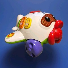VTech Fly and Learn Airplane Toddler Toy Pull Toy Music Lights Sounds EUC Tested