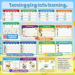 Montessori Busy Book for Toddlers 3-5, Activity Books for Kids, Toddler Busy Boo