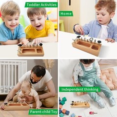 Montessori Toys for 3 4 5 Year Old, Montessori Screwdriver Board, Kids Wooden…