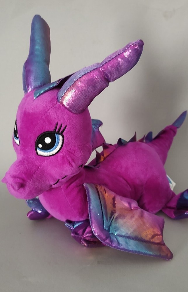 Dragon Cuddly Soft 8 inch Stuffed Friendly the Baby Dragon Color Purple