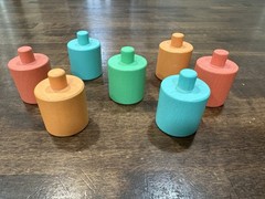 Lovevery Adventurer Play Kit Pegboard 7 Replacement Peg Pieces Stacking Wooden