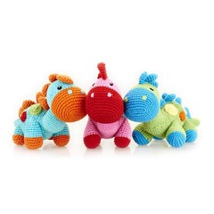 Handmade Dinosaur Toy – Turquoise Stegosaurus – Fair Trade – Imaginative Play