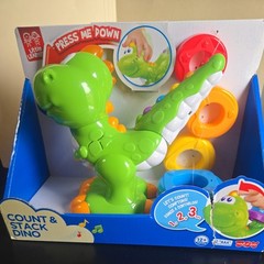Count & Stack Dino Little Learner Bilingual Sensory Development Untested As Is