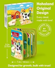 hahaland Busy Book for Toddlers 1-3 – Montessori Toys Busy Board for 1 Year Old