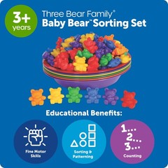 Learning Resources Baby Bear Sorting Set, 108 Pieces, Ages 3+