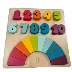20-piece educational puzzle designed to help toddlers learn numbers 1 through 10