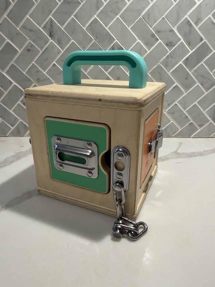 Lovevery Lock Box Wooden Locking Toy Montessori Learning