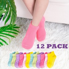 Toddler Girls Socks, 12 Pairs Non Slip Skid Kids Boys Girls Grips Cotton Todd…