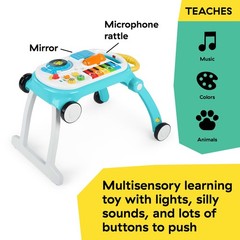 Baby Einstein Musical Mix ‘N Roll 4-in-1 Push 1 Count (Pack of 1), Blue