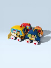 Melissa & Doug K’s Kids Soft Pullback Toy Cars Set, Multicolor 6-24 Months
