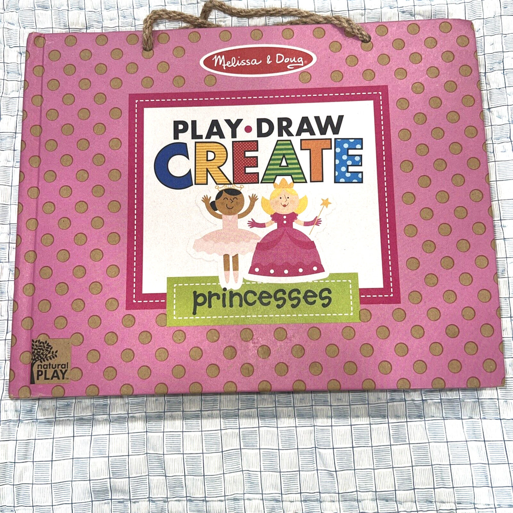 Melissa & Doug Play Draw Create Princess Reusable Drawing Magnet Kit 60pc Set.