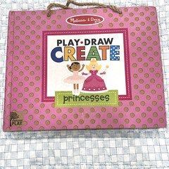 Melissa & Doug Play Draw Create Princess Reusable Drawing Magnet Kit 60pc Set.