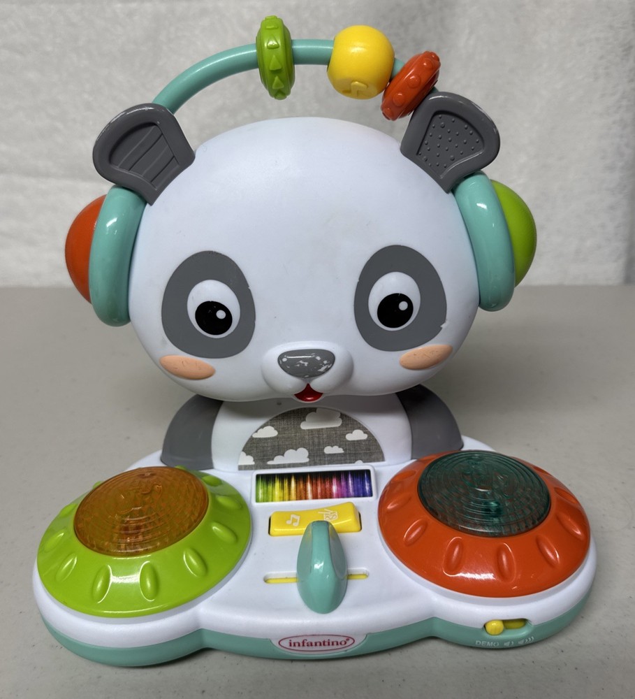 Infantino Spin & Slide DJ Panda – 16 Songs Busy Beads for Fine Motor Skills U27