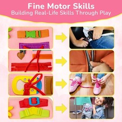 Toddler Busy Board Montessori Toys, Sensory Board Busy Book, Toys for Toddlers