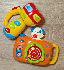 VTech Snap & Surprise Camera Spin & Learn Color Flashlight Toy Bundle Tested