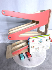 Lovevery Race & Chase Ramp W 2 Cars From Adventurer Kit 16-18 Months, Guide Book